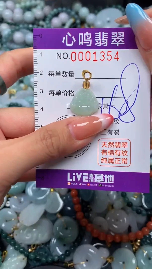 翡翠未镶嵌颈饰闪购001354