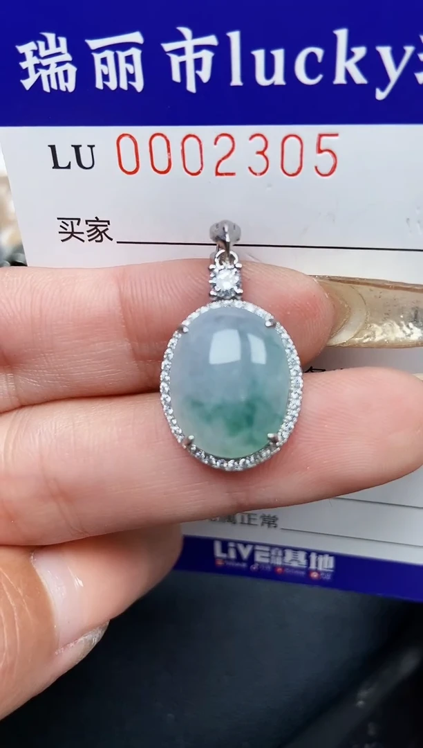 【闪购商品】翡翠颈饰银S925镶嵌2305