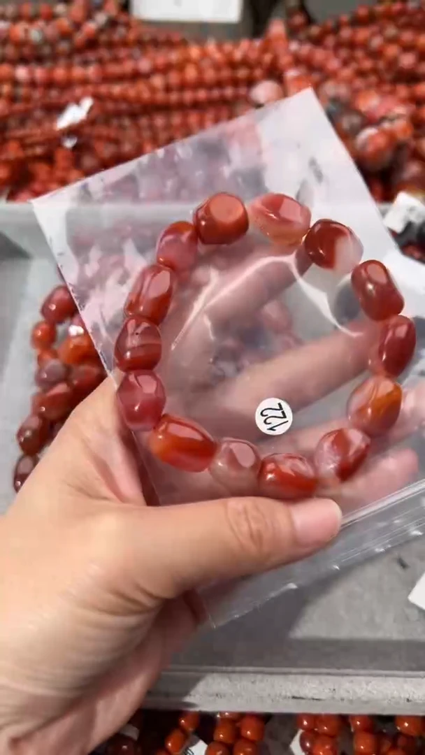 南红玛瑙手串未镶嵌12+