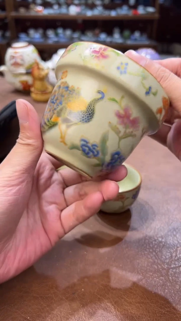 真的很便宜超好看会开片的旅行茶具