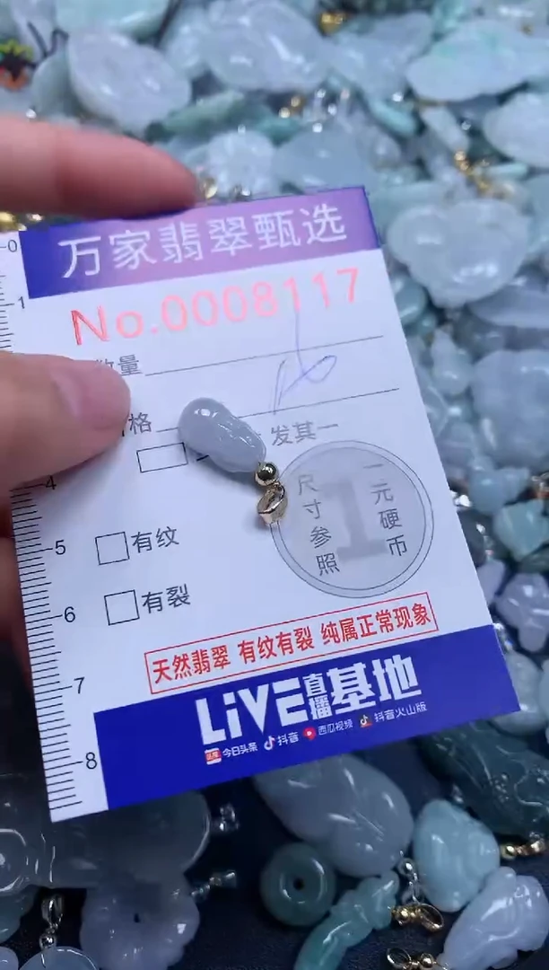 吊坠(不含链)未镶嵌翡翠8117