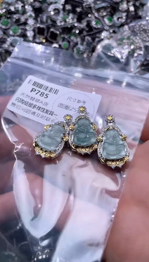 【闪购商品】翡翠颈饰未镶嵌P785多样性发其一