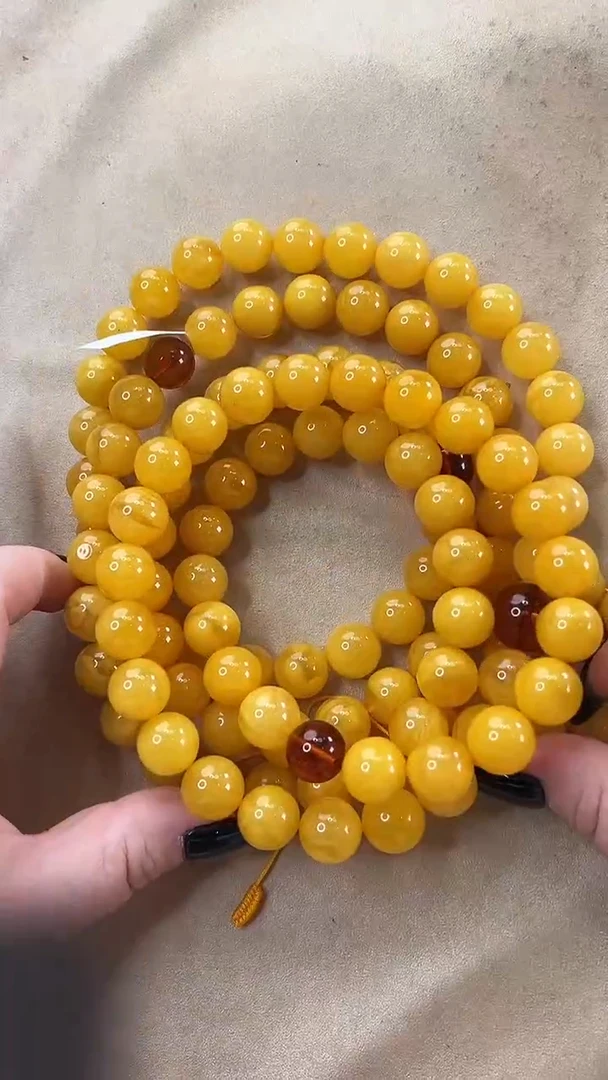 琥珀颈饰未镶嵌项链