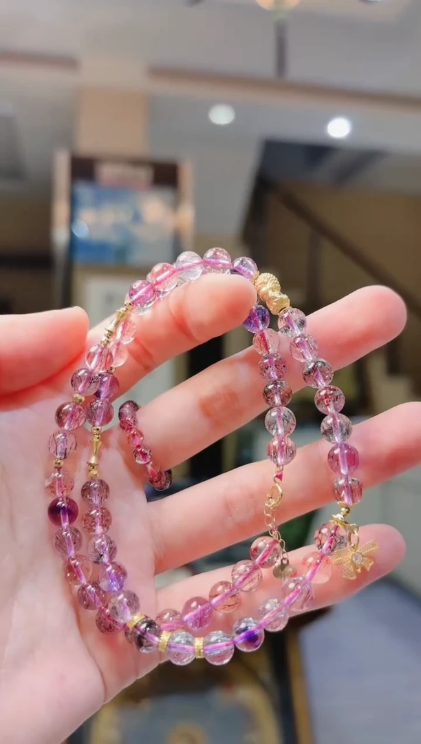 【闪购商品】水晶项链18K金镶嵌不听四不蝴蝶超七项链