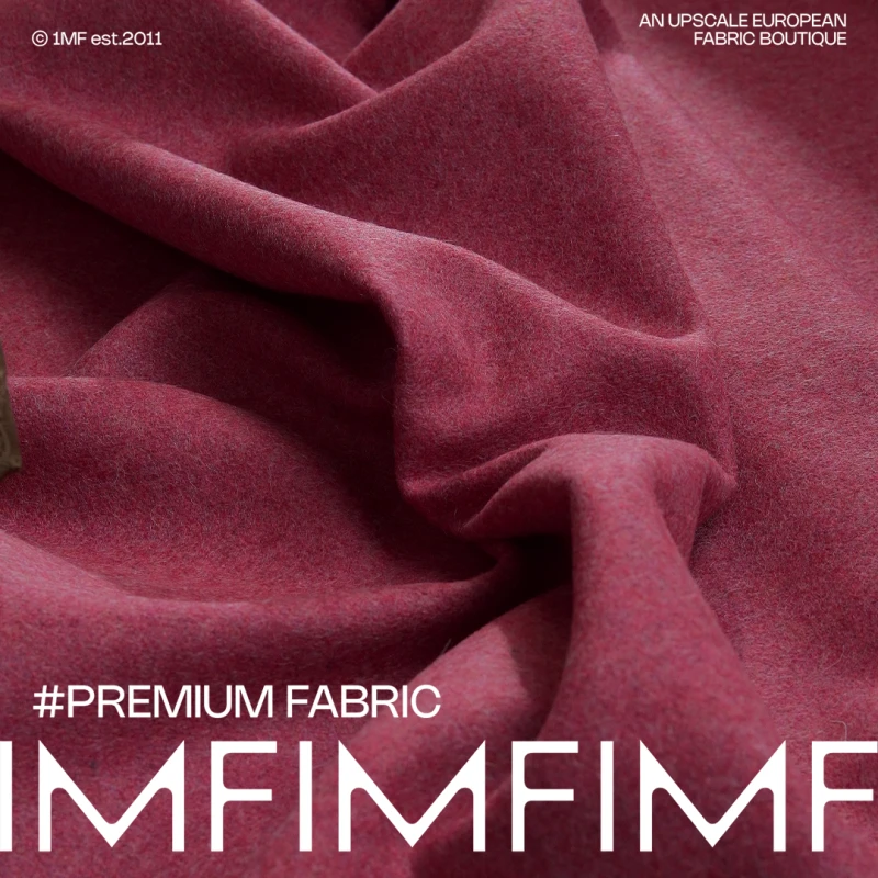 G&CC面料 WV初剪羊毛橡皮粉面料 幅宽140CM 意大利直邮进口