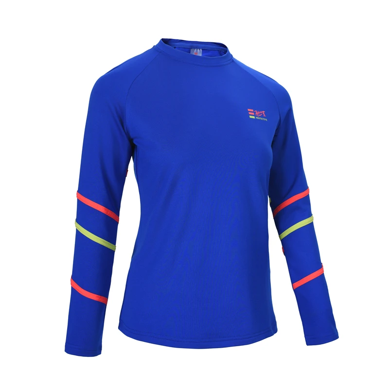 春秋女士户外运动保暖长袖t恤圆领百搭舒适弹力速干套头上衣女款