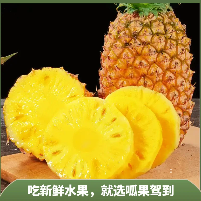 呱果驾到自营 海南胖姐凤梨 爆甜多汁 香味十足 净果4.5斤礼盒装
