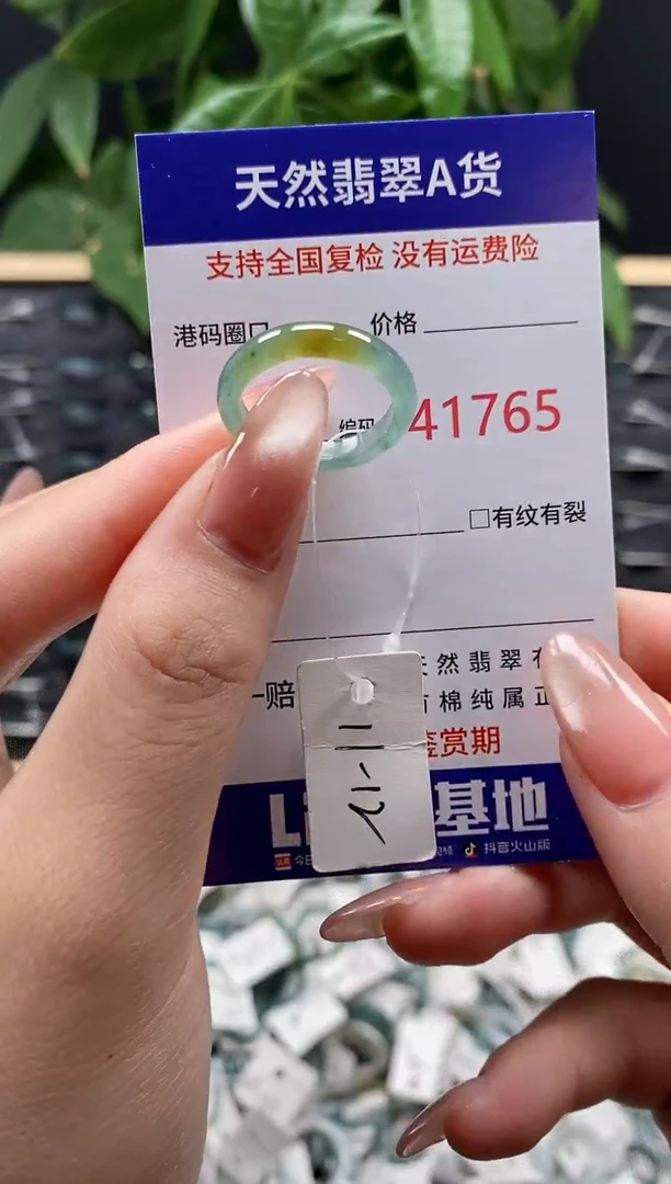 翡翠戒指未镶嵌天然翡翠戒圈1765