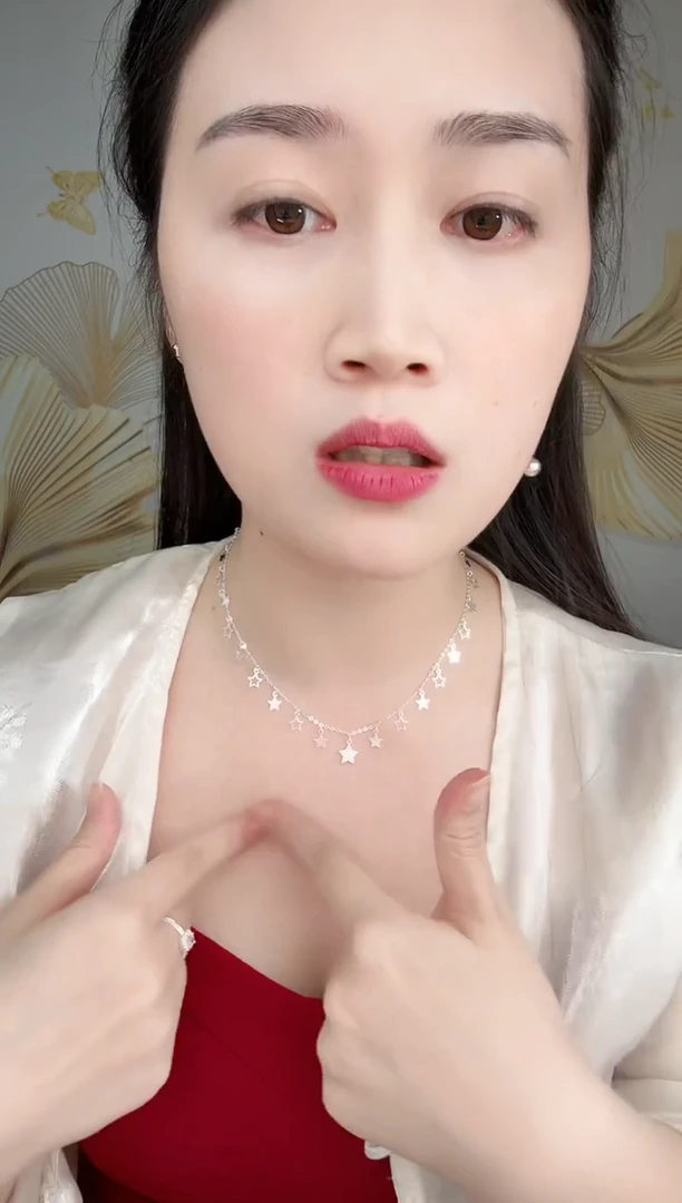 无坠链均足银星星锁骨链