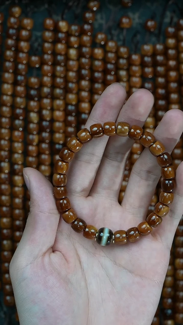 库克手串纯实心特级库克直切9m带小天