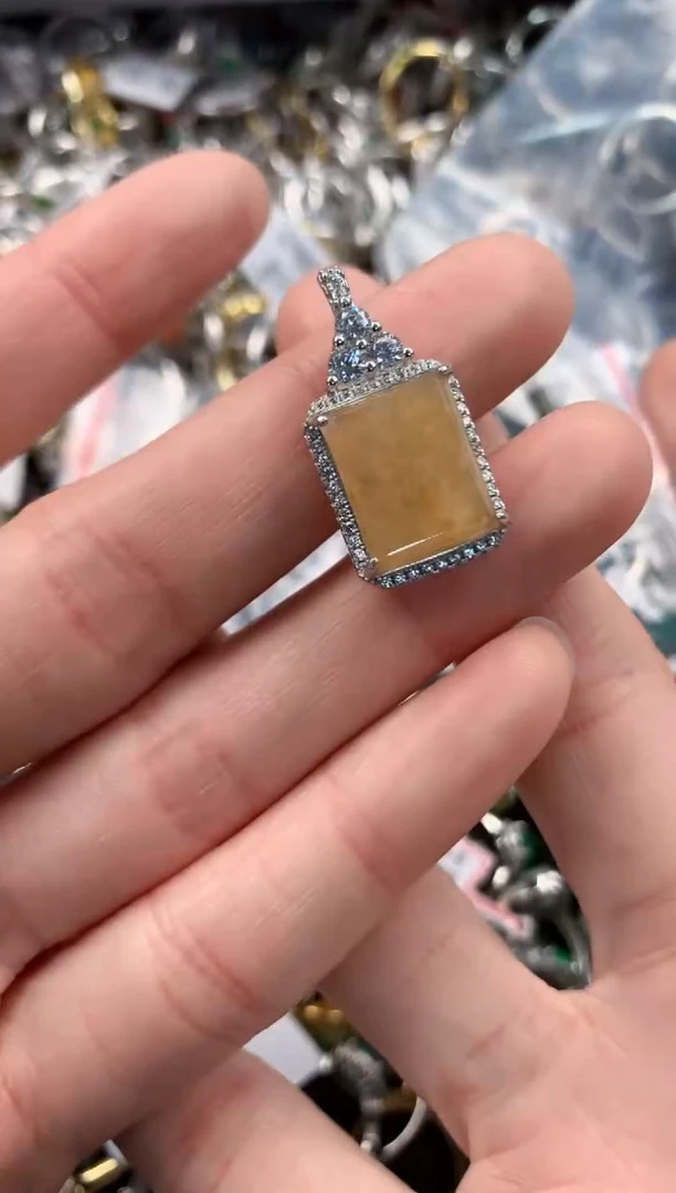 银S925镶嵌戒指翡翠333   8