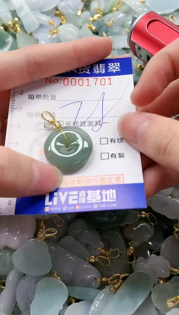 颈饰未镶嵌翡翠纯天然a货翡翠
