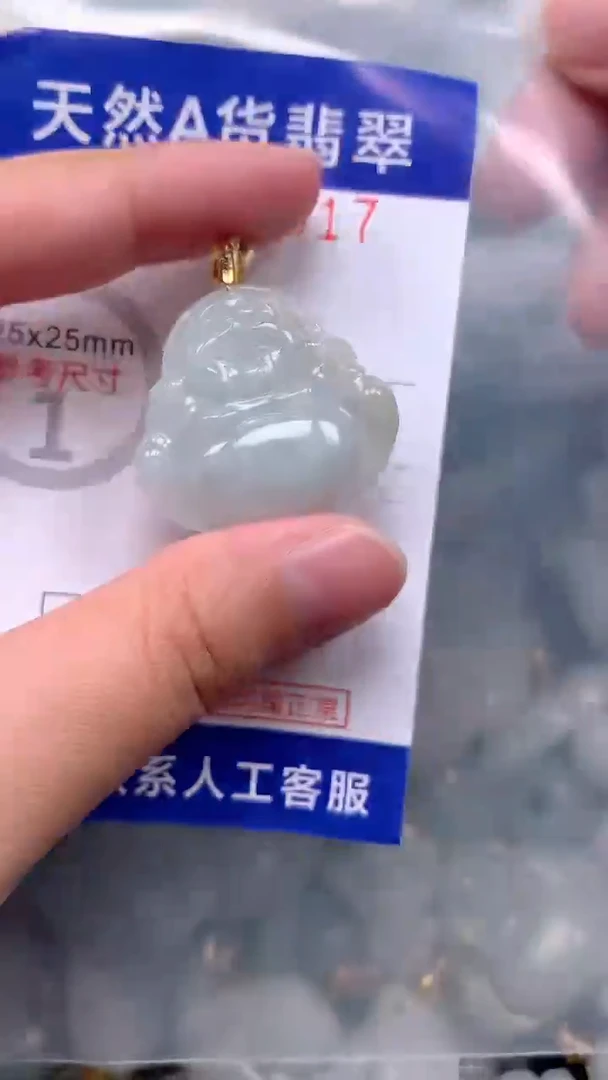 翡翠未镶嵌吊坠(不含链)1