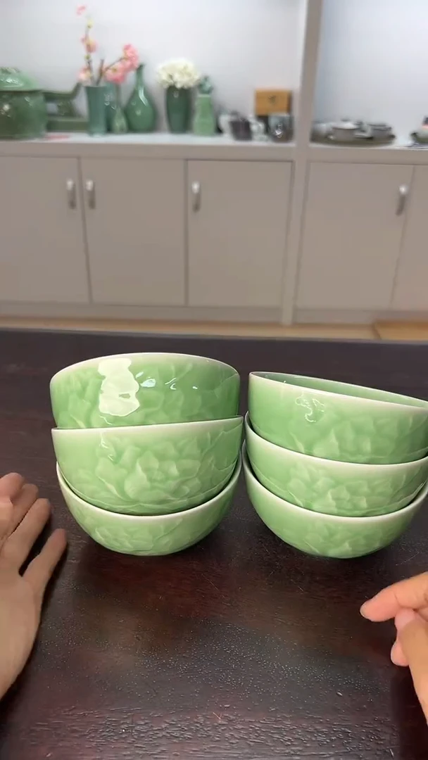 龙泉云间青瓷小米茶器