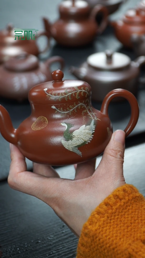 【闪购商品】紫砂茶壶微瑕思婷手绘