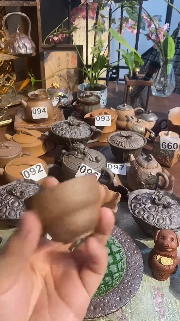 老岩泥陶器由心造茶壶茶杯茶盘