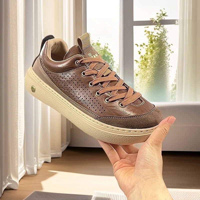 2025春夏新款超轻超软发泡底运动鞋凉鞋真皮透气时尚防滑耐磨2501