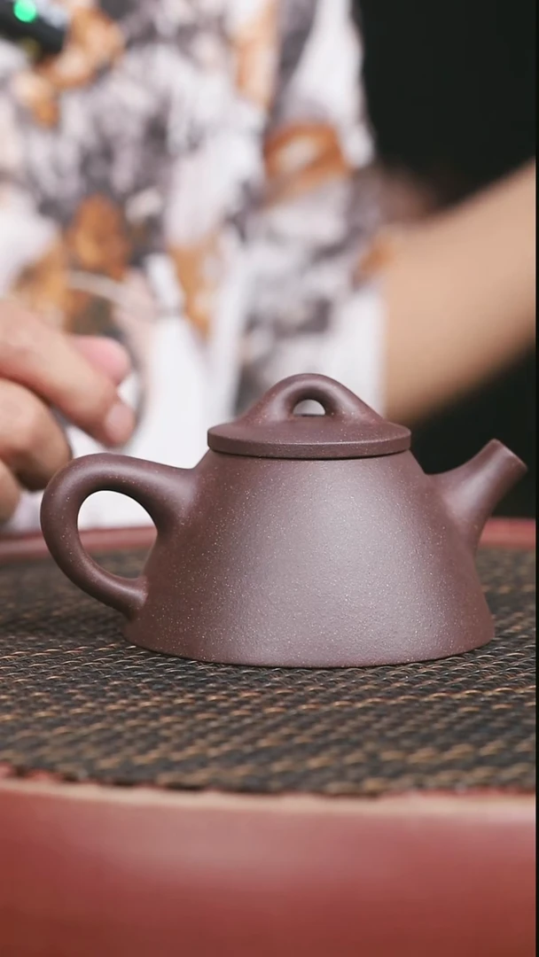 茶壶紫砂30号高砂老紫泥霸王瓢190CC