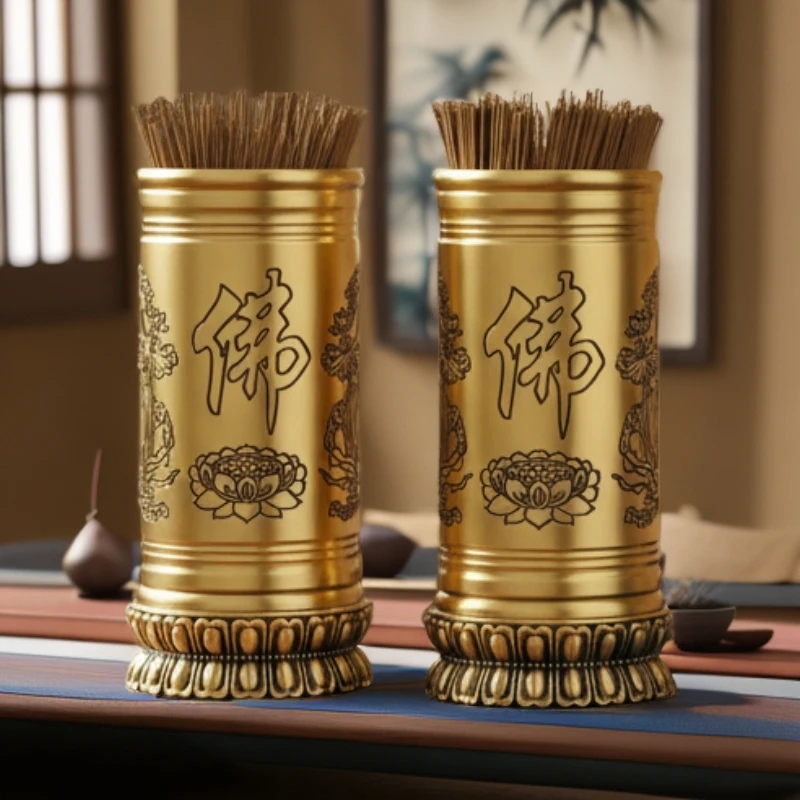 【鑫金源】黄铜金玉满堂有求必应家用储香筒高端储香筒工艺摆件