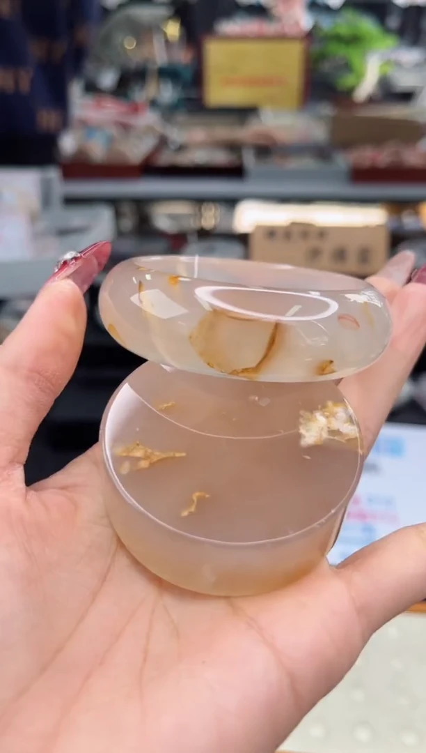 【闪购商品】石英质玉手镯未镶嵌55圈口（赠品镯心）3567215