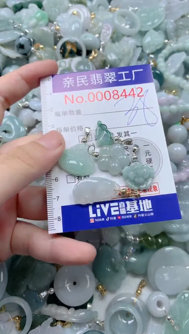 翡翠未镶嵌颈饰8442