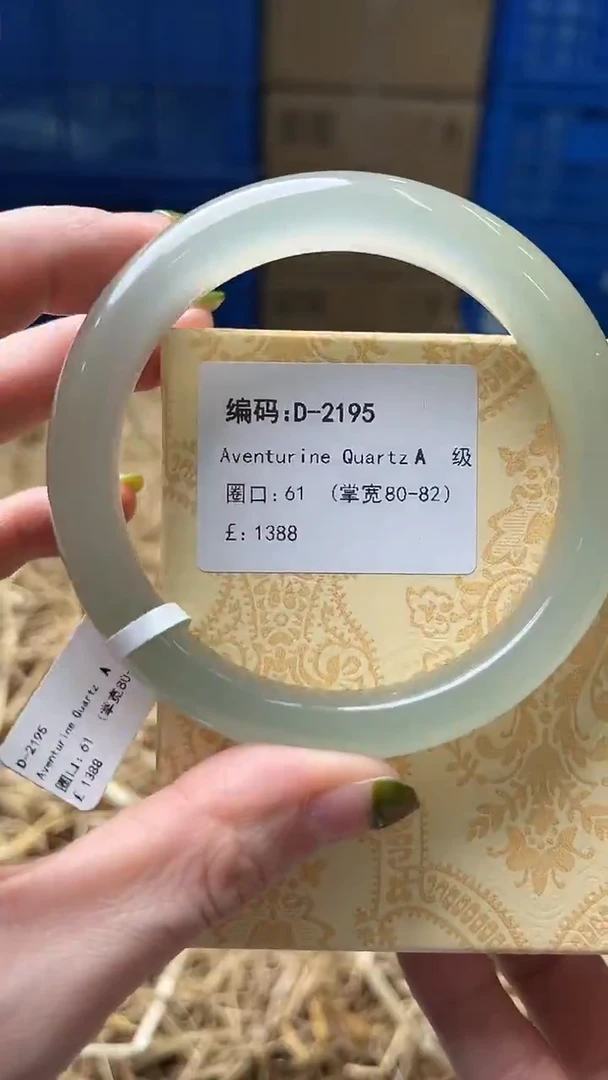 未镶嵌手镯石英质玉D2195
