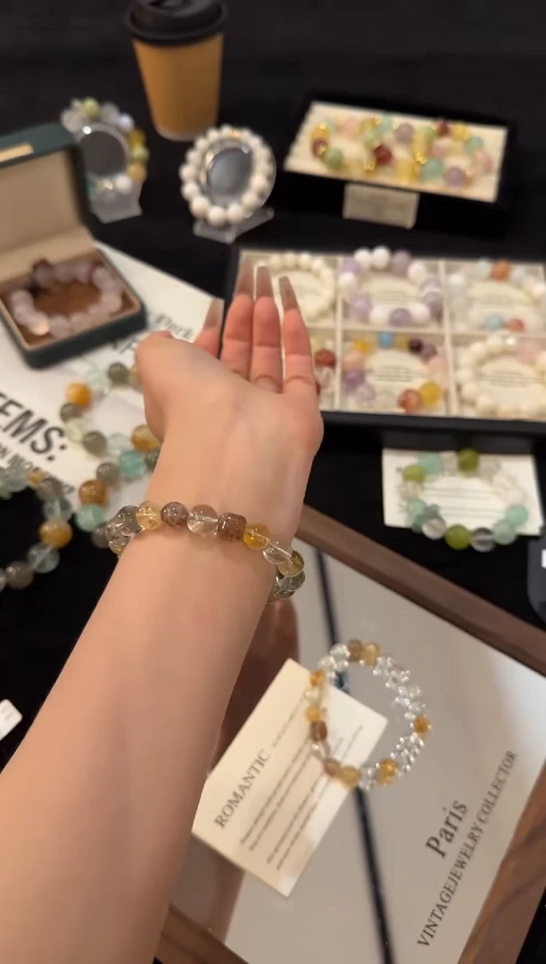 合金手链水晶黄塔晶多宝x2259