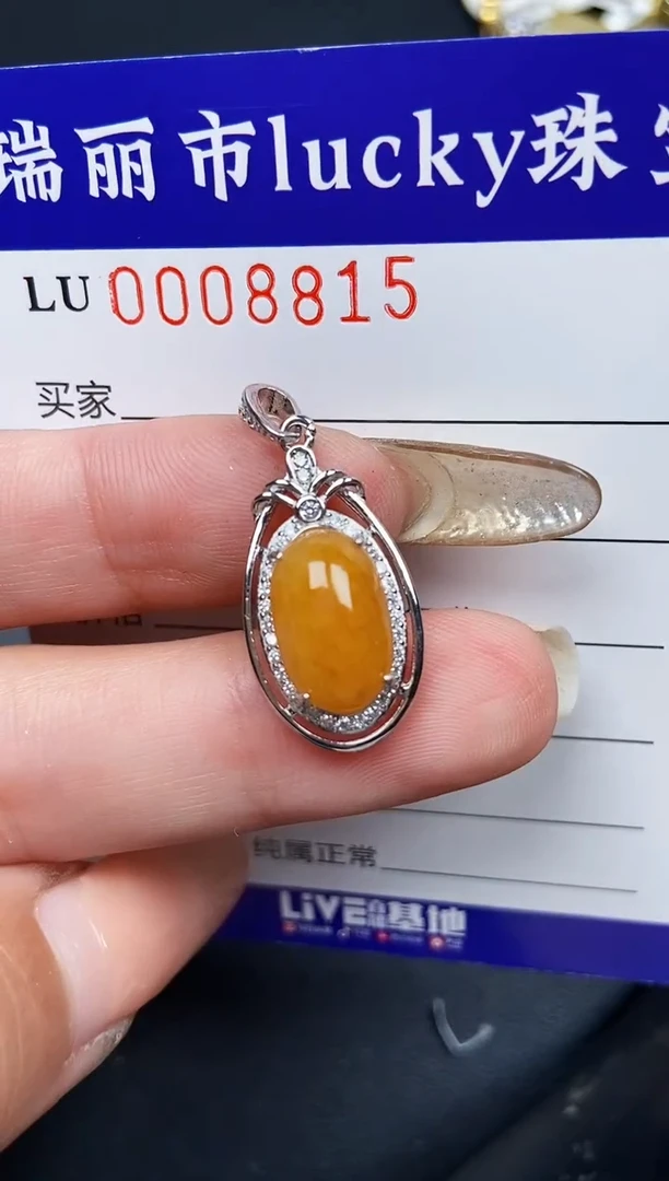 【闪购商品】翡翠颈饰银S925镶嵌8815