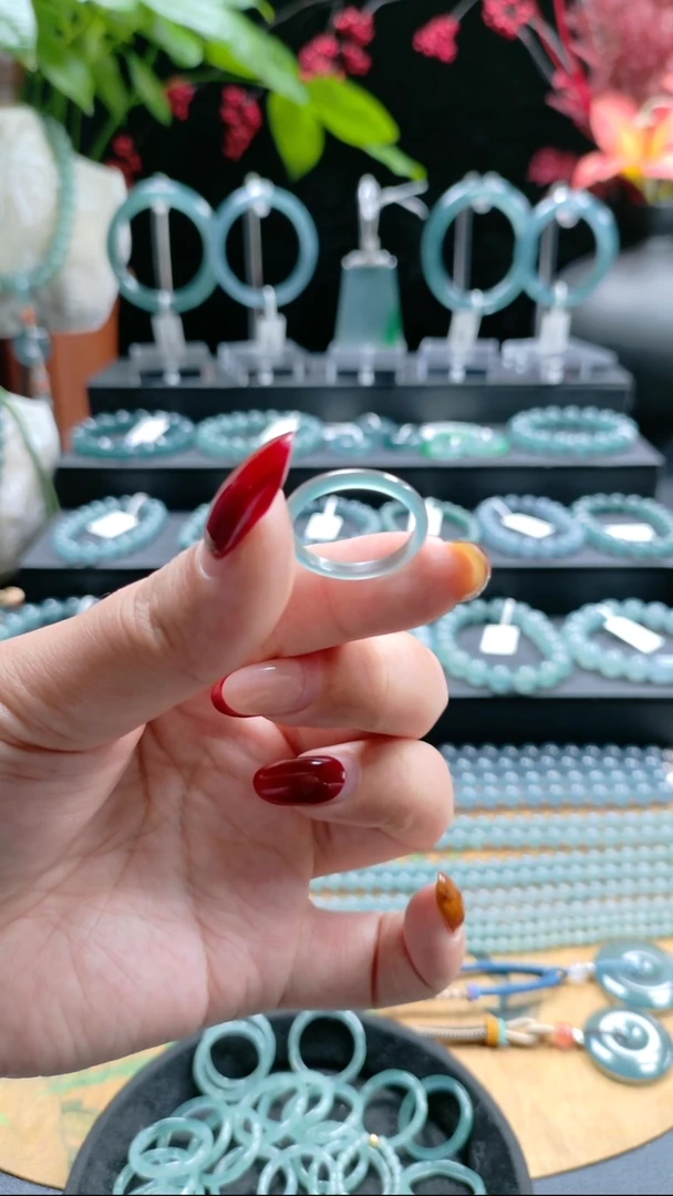 未镶嵌戒圈翡翠18圈口戒圈