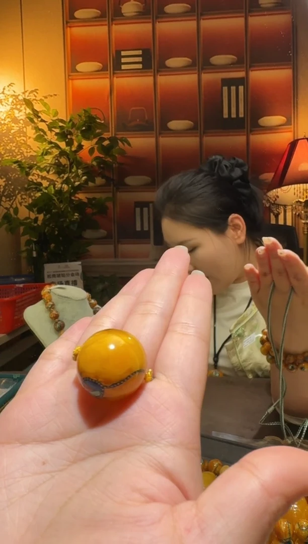 蜜蜡颈饰未镶嵌998天然蜜蜡珠宝奇石