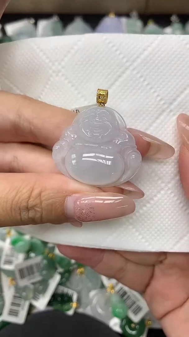 颈饰18K金镶嵌翡翠1111111111