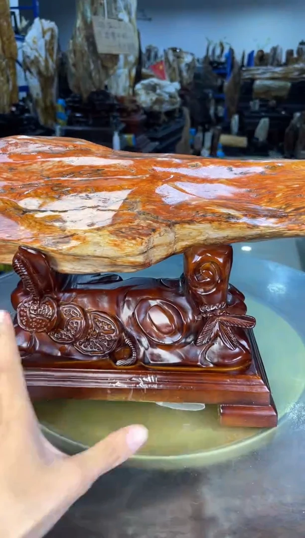 未镶嵌摆件硅化玉50