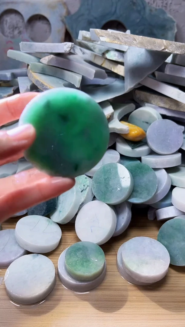 裸石翡翠翡翠a货正品玉石陈089