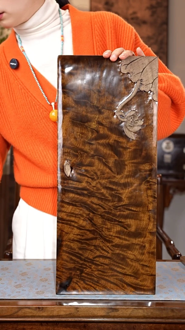 乌木类家具金丝楠阴沉木  满纹高货茶盘