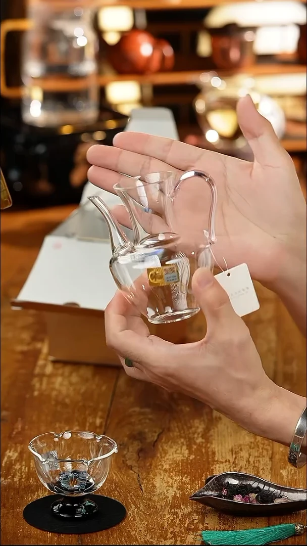 禾器/晶彩俏然茶海/浅粉/定制版