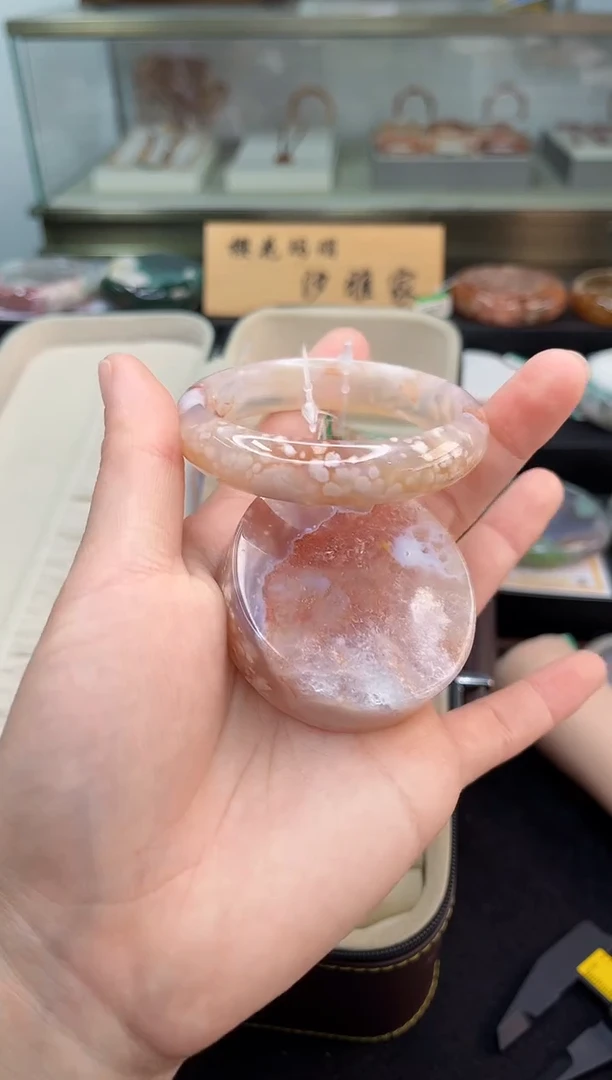 未镶嵌手镯石英质玉55圈口（赠品镯心）36572070