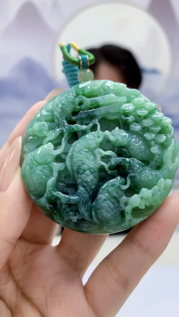 定制翡翠未镶嵌5060xx-毛货挂件30