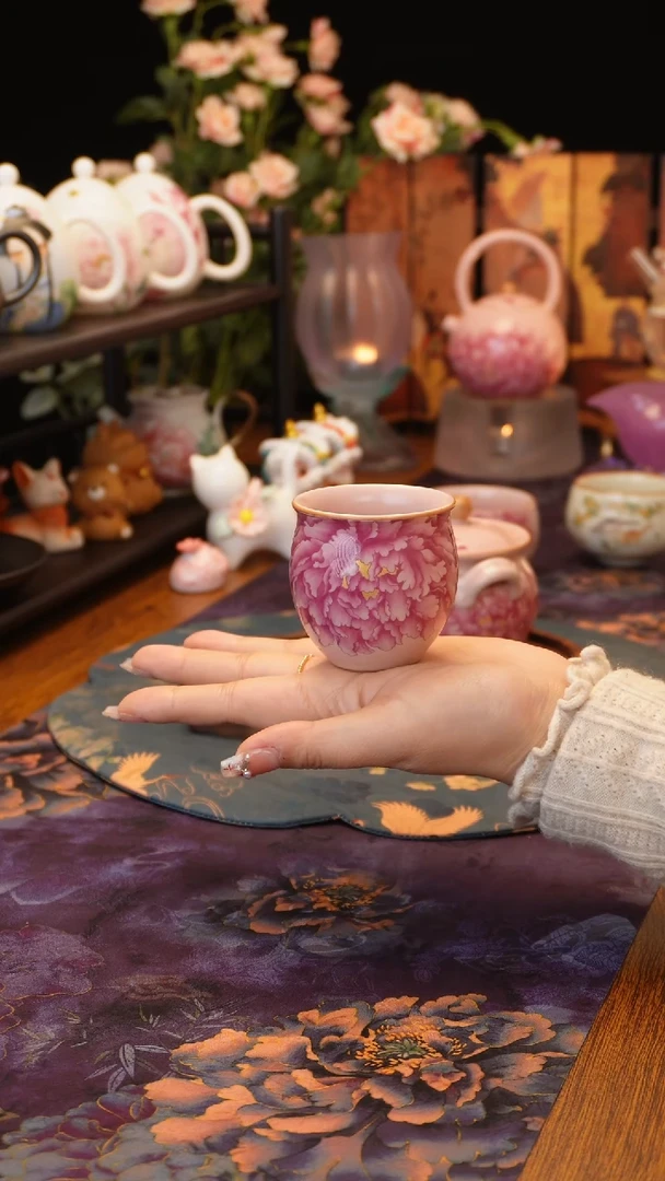 【闪购商品】粉汝牡丹蛋杯·····