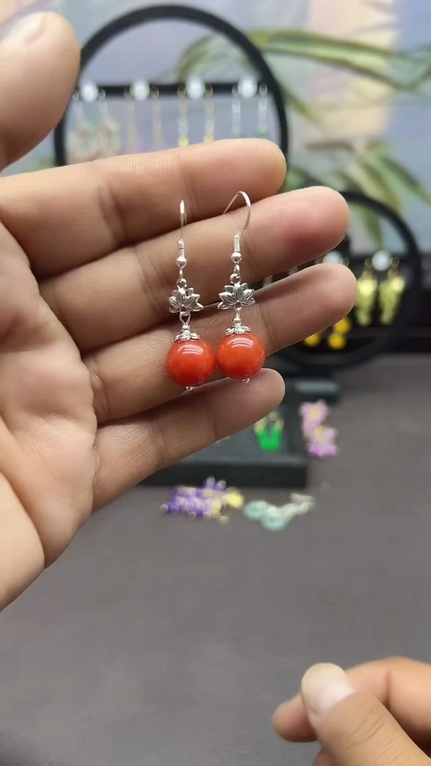 未镶嵌耳饰玛瑙/玉髓206