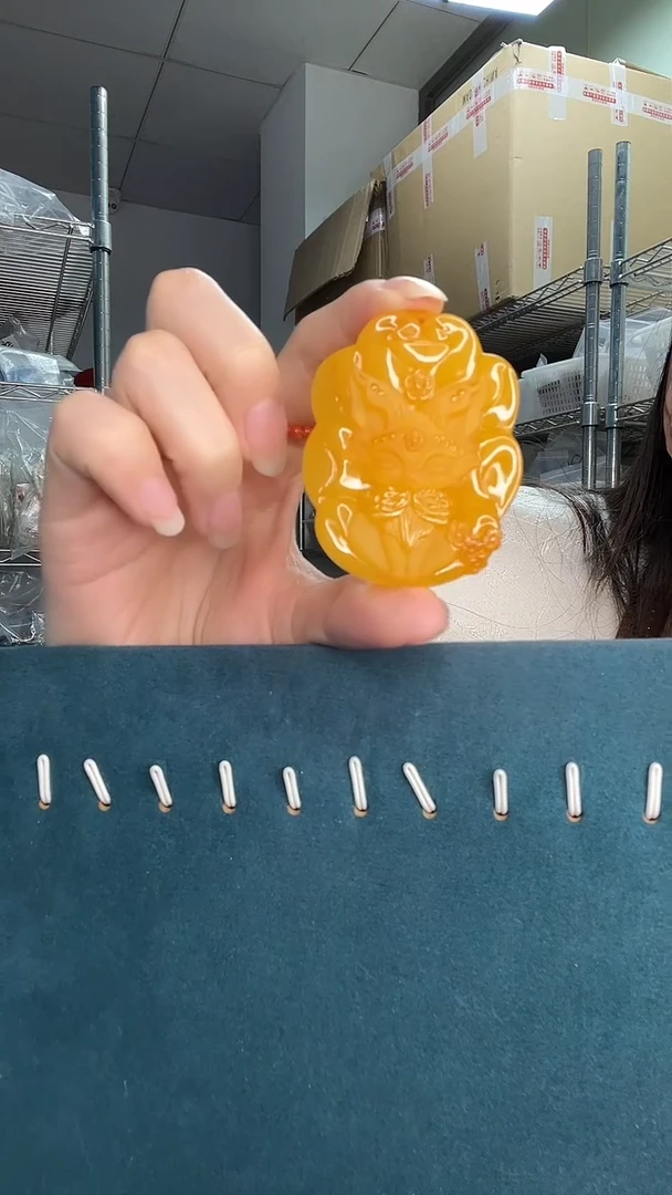 未镶嵌琥珀裸石薰*草天然蜜蜡A1475