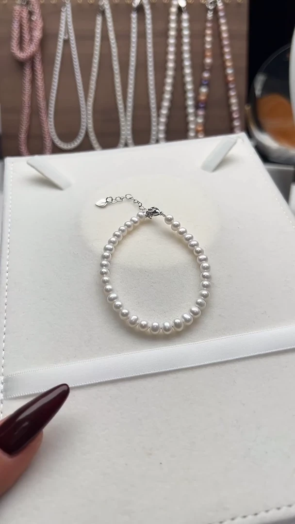 钛钢手绳淡水珍珠永丽珍珠严选