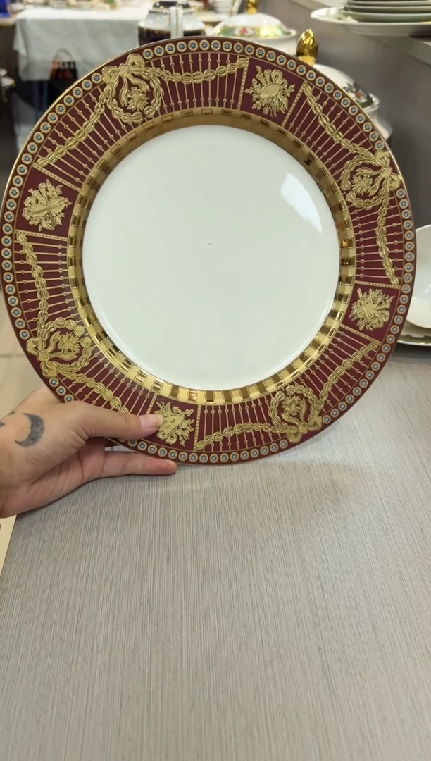 瓷片10.5英寸平盘 1个