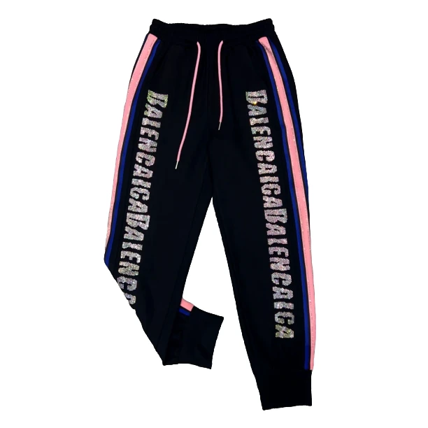 2025春季新品06时尚潮流洋气减龄显瘦百搭亮色卫裤束脚裤