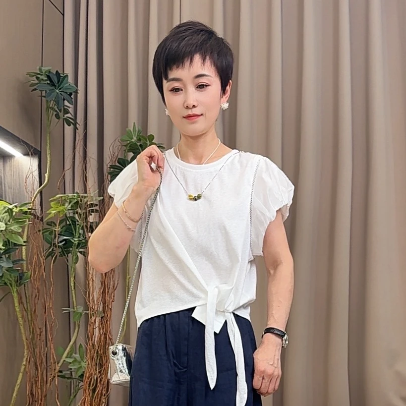 妮子严选新款夏季设计感短袖T恤6258