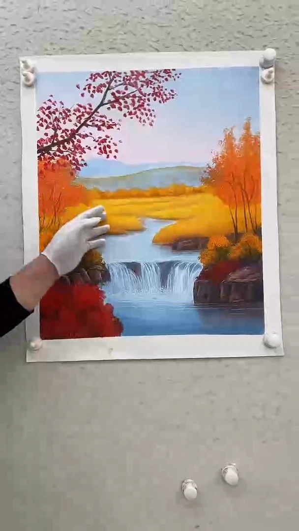 国画油画 麻布 约60-50厘米