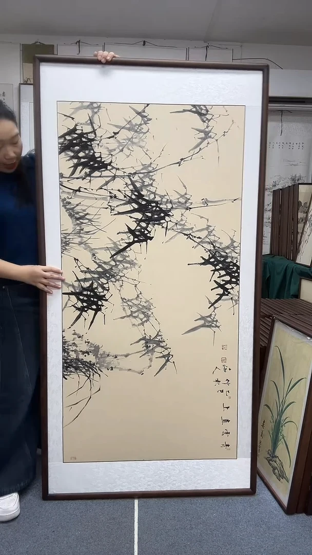 国画尺寸83*1米63实木画框京东包邮手绘