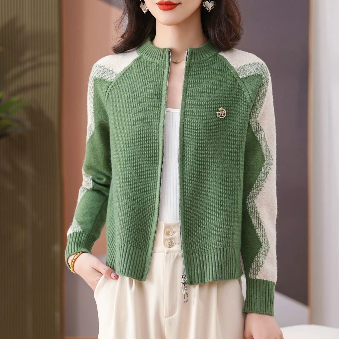 时尚开衫外套女2025春秋设计感爆款针织衫新款长袖薄显瘦洋气小衫