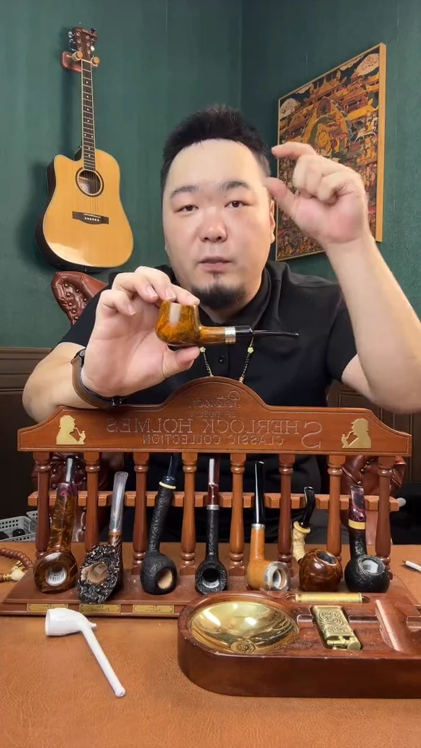 石楠木木雕款意大利进口石楠木烟斗
