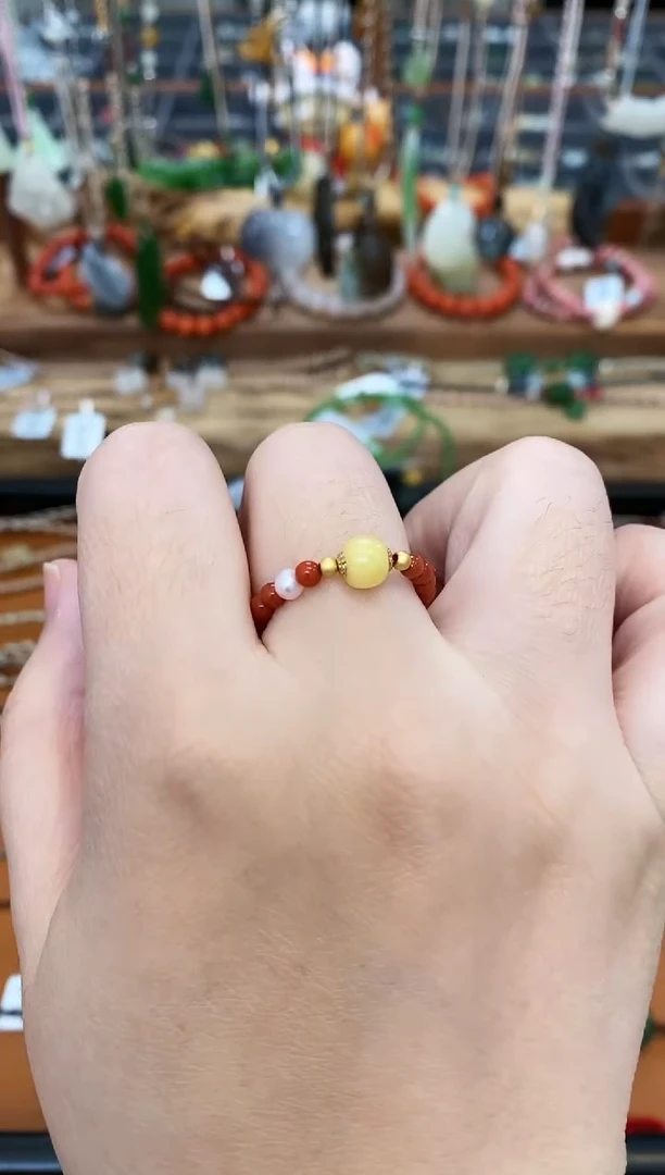 【闪购商品】南红玛瑙戒指未镶嵌南红戒指