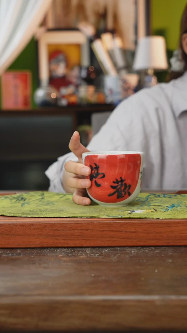 摆件景德镇釉下手绘陶瓷茶具，茶叶罐，咖啡杯